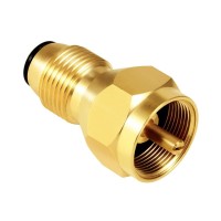 Hooshing Propane Refill Adapter Universal For Disposable Small Propane Bottle Solid Brass Propane Tank Atapter Lp Gas 1 Lb Cylin