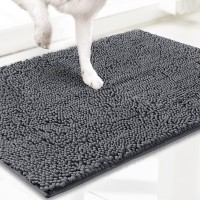 Muddy Mat Asseenontv Highly Absorbent Microfiber Door Mat And Pet Rug Non Slip Thick Washable Area And Bath Mat Soft Chenill