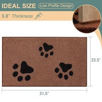 Mibao Front Door Mat Dirt Trapper Doormat For Muddy Paws Absorbent Mud Mat For Dogs Nonslip Washable Entrance Mats Inside M