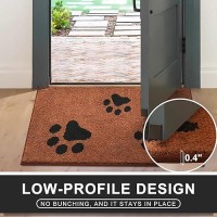 Mibao Front Door Mat Dirt Trapper Doormat For Muddy Paws Absorbent Mud Mat For Dogs Nonslip Washable Entrance Mats Inside M