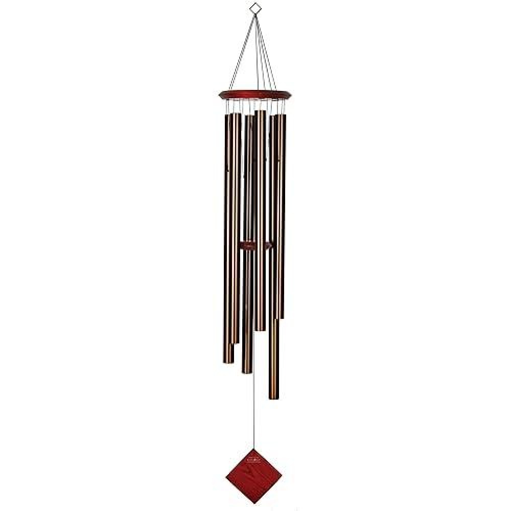 Woodstock Wind Chimes Encore Chimes Of Neptune Bronze Aluminum Tubes Large 54 Inch Deep Toned Windchime For Outdoor Decor Fo