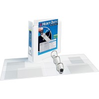 Averyreg Heavyduty View Extra Wide Binder 2 Ezd Rings White 2 Binder Capacity Letter 8 12 X 11 Sheet Size 540 Shee