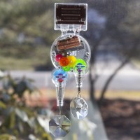 Kikkerland Solar Powered Double Rainbow Maker Solarpowered Toy Rainbow Prisms Fun Educational Science Home Decor Decoration