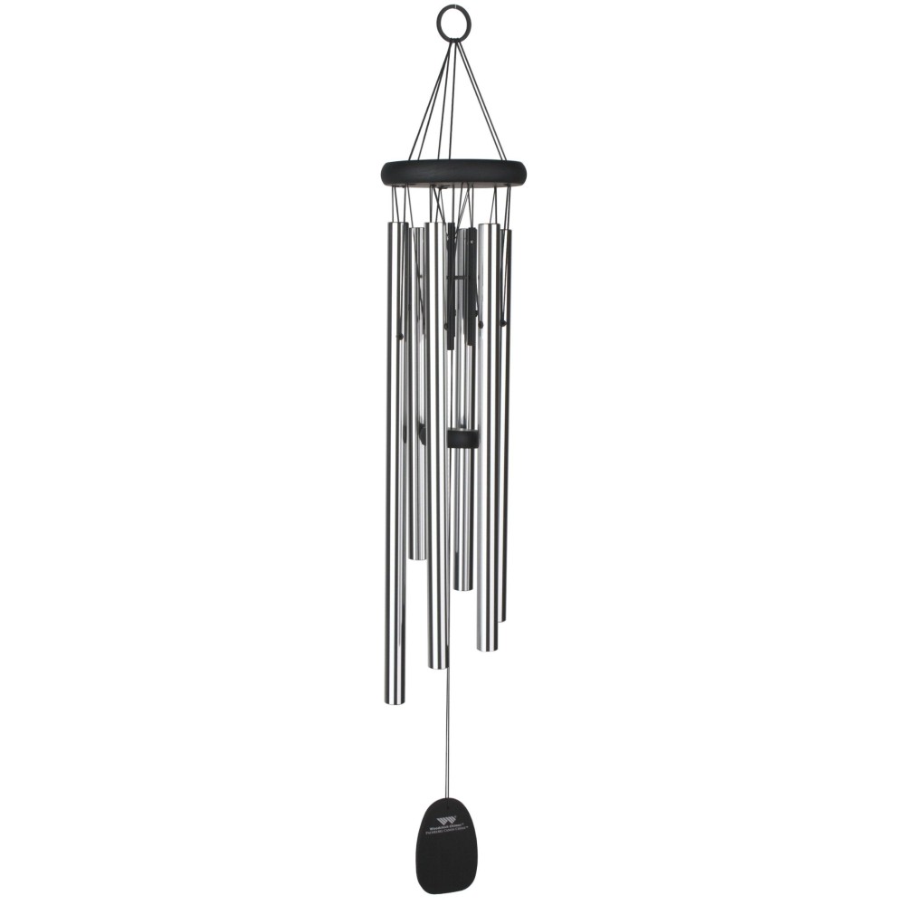 Woodstock Chimes Signature Collection Pachelbel Canon Chime 32 Silver Famous Melodies Wind Chimes For Outdoor Patio Home O