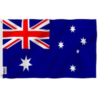 Anley Fly Breeze 3X5 Foot Australia Flag Vivid Color And Fade Proof Canvas Header And Double Stitched Australian National