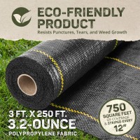 Dewitt 3 X 250 Ft Commercial Home Garden Landscape Weed Block Barrier Ideal As Lawn Fabric For Yards Grounding Sheets Fake