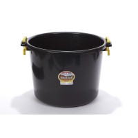 Little Giant Plastic Muck Tub Durable Versatile Utility Bucket With Handles Muck Bucket Durable Handles 70 Quart Bla