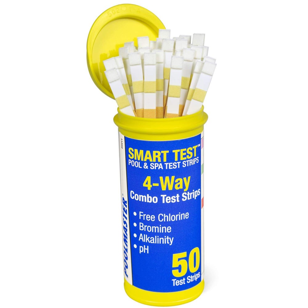 Poolmaster 22211 Smart Test 4Way Pool And Spa Test Strips 50Ct