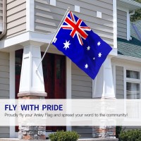 Anley Fly Breeze 3X5 Foot Australia Flag Vivid Color And Fade Proof Canvas Header And Double Stitched Australian National