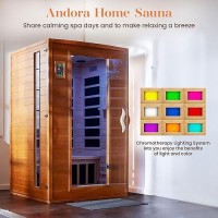 Dynamic Saunas 2-Person Infrared Personal Home Heat Room With Bluetooth  Andora