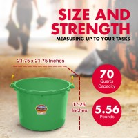 Little Giant Plastic Muck Tub Durable Versatile Utility Bucket With Handles Muck Bucket Durable Handles 70 Quart Lim