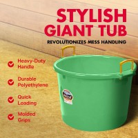 Little Giant Plastic Muck Tub Durable Versatile Utility Bucket With Handles Muck Bucket Durable Handles 70 Quart Lim