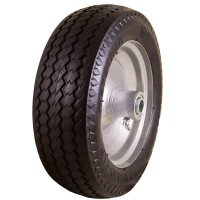 Marathon 4103504 Flat Free Hand Truck Allpurpose Utility Tire On Wheel 225 Offset Hub 34 Bearings