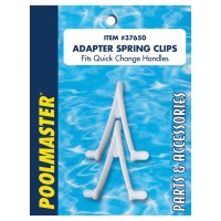 Poolmaster 37650 Swimming Maintenance Adapter Spring V Clips Poles And Pool Cleaning Tools Set Of 2 Medium Neutral