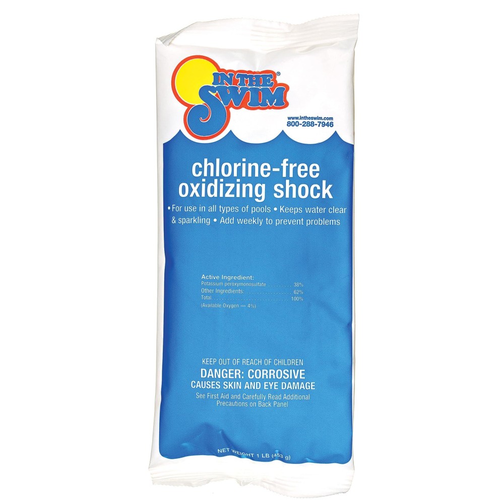 In The Swim Chlorinefree Pool Shock Quick Dissolving Fastacting Shockoxidizer For Swimming Pools And Spas 6 X 1 Pound B