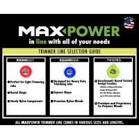 Maxpower 338814 0095Inch Premium Twisted Trimmer Line 200Foot Length