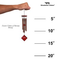 Woodstock Wind Chimes For Outside Garden Decor Outdoor Decor For Your Patio And Front Porch 14 Bronze Wind Chime Wind Chi