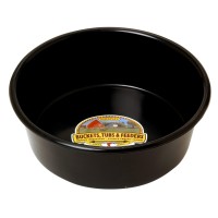 Little Giant Plastic Utility Pan Feed Pan Durable Versatile Livestock Feeding Bucket Made In Usa 5 Quart Black