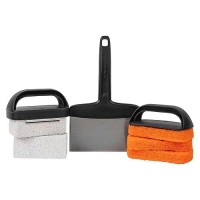 Blackstone 5060 Professional 8Piece Griddle Cleaning Kit Stainless Steel Black