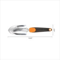 Fiskars Ergo Trowel Heavy Duty Gardening Hand Tool With Hang Hole Lawn And Yard Tools Blackorange