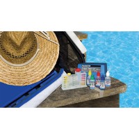 Poolmaster Water Chemistry Case 22270 Premiere Collection 5Way Swimming Pool Spa Test Kit Small Neutral