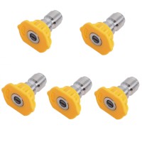 Podoy Pressure Washer Sprayer Nozzle Tip 14 Size 30 Yellow 15 Degree Stainless Steel For 1500 Psi 2000 Psi 2500 Psi Pres