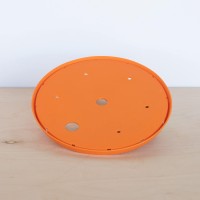 Bloem Upsadaisy Round Planter Insert 12 Orange Durable Resin Disk Drainage Holes Place Inside A Planter Use Less Pot