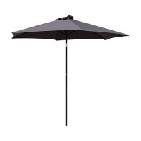 International Caravan Furniture Piece Outdoor 8 Foot Aluminum Umbrella