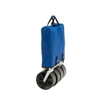 Mac Sports Heavy Duty Collapsible Folding All Terrain Utility Beach Wagon Cart Bluewhite