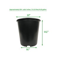 Viagrow Vhpp50010 5 Gallon Round Nursery Pot 10 Pack