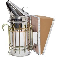 Vivo Stainless Steel Bee Hive Smoker With Heat Shield Beekeeping Equipment Beev001