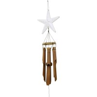 Distressed White Star Fish Wind Chime