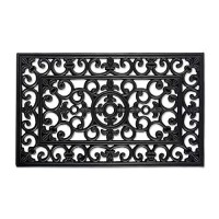 Dii Rubber Doormats Collection All Weather 18X30 Wrought Iron