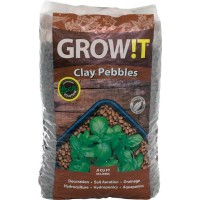 Hydrofarm Growt Gmc25L 25 Liter Bag 4Mm16Mm Clay Pebbles 25 Liter Bag Brown