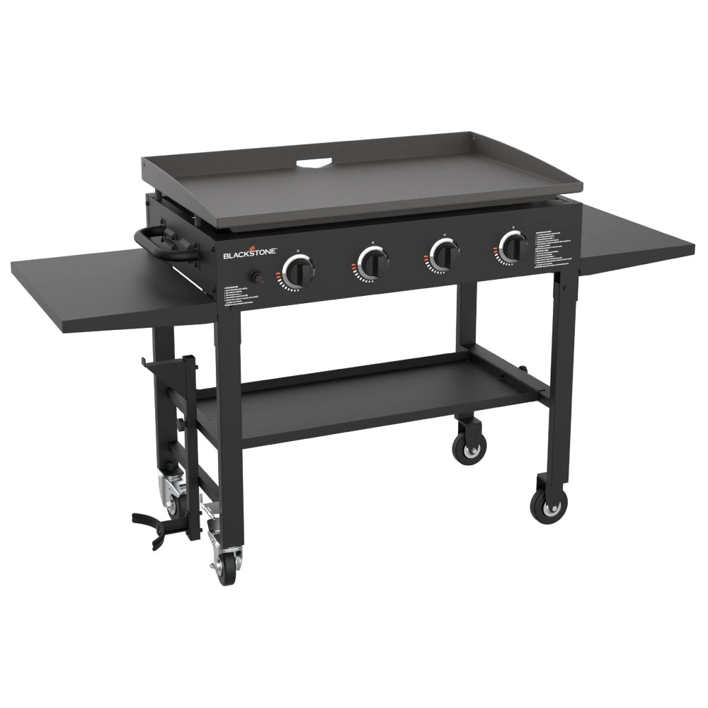 Blackstone 36 Inch Gas Griddle Cooking Station 4 Burner Flat Top Gas Grill Propane Fuelled Restaurant Grade Professional 36 O