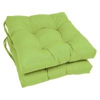 Blazing Needles 16-Inch Twill Square Chair Cushion, 16