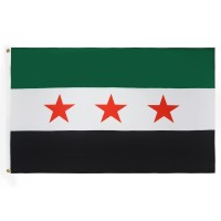 Az Flag Free Syrian Army Flag 3X5 Ft 100D Polyester Army Of Syria Banner With Two Metal Grommets Fade Resistant Vivid