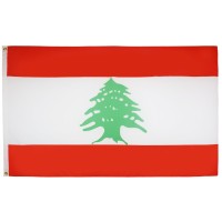 Az Flag Lebanon Flag 2X3 Ft 100D Polyester Lebanese Banner With Two Metal Grommets Fade Resistant Vivid Colors 2 X