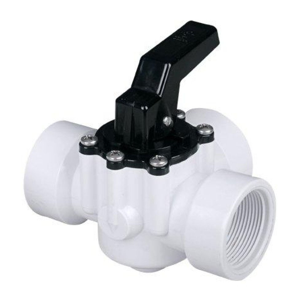 Fibropool Swimming Pool Diverter Valve 1 12 Inch Female Threaded 3 Way Replacement Valve For Pools And Spas