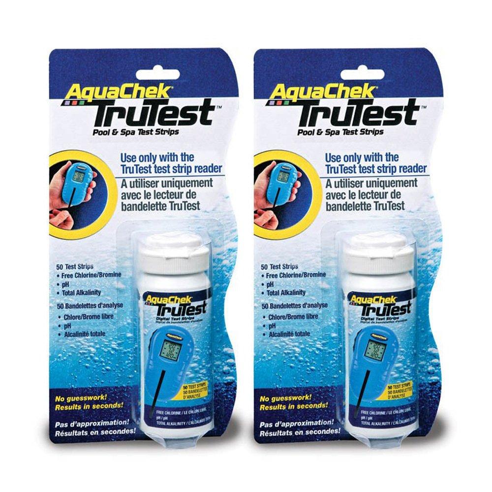 Aquachek 51208202 Trutest Digital Test Strip Refills For Swimming Pools 50Count 2Pack