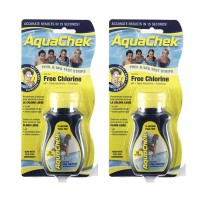 Aquachek 51124402 Yellow 4In1 Free Chlorine Test Strips 2 Pack