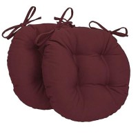 Blazing Needles 16-Inch Twill Round Chair Cushion, 16