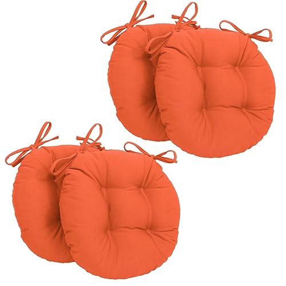 Blazing Needles 16-Inch Twill Round Chair Cushion, 16