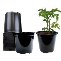 Viagrow 12 Gal Plastic Nursery Trade Pots 62 Gal 25 Qt 237 L 20Pack