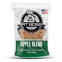 Pit Boss 40 Lb Apple Blend Hardwood Pellets Brown