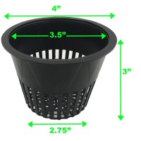 Viagrow V375Net50 Net Pot 375 In 50Pack Black