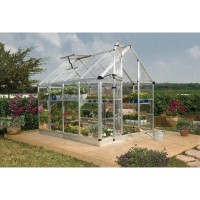 Palram Canopia Snap Grow 6 X 8 Greenhouse Silver