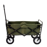 Mac Sports Folding Steel Frame Garden Utility Wagon Cart Green For Parts