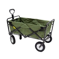 Mac Sports Folding Steel Frame Garden Utility Wagon Cart Green For Parts