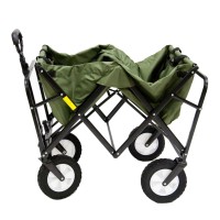 Mac Sports Folding Steel Frame Garden Utility Wagon Cart Green For Parts